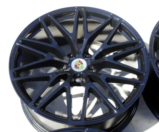 21 Zoll Macan Spyder III Spyder OEM Alufelgen 95b601025hj+hk Schwarz Black - Bild 7