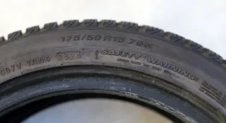 1x Winterreifen 175/50 R15 75 H WinterCraft WP51 DOT2824 Kumho M+S 7,5mm - Bild 5