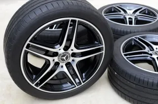 4 originale AMG Felgen 8,5x18 ET48 Mercedes 4matic W212 S212 A2124013602 BiColor - Bild 1
