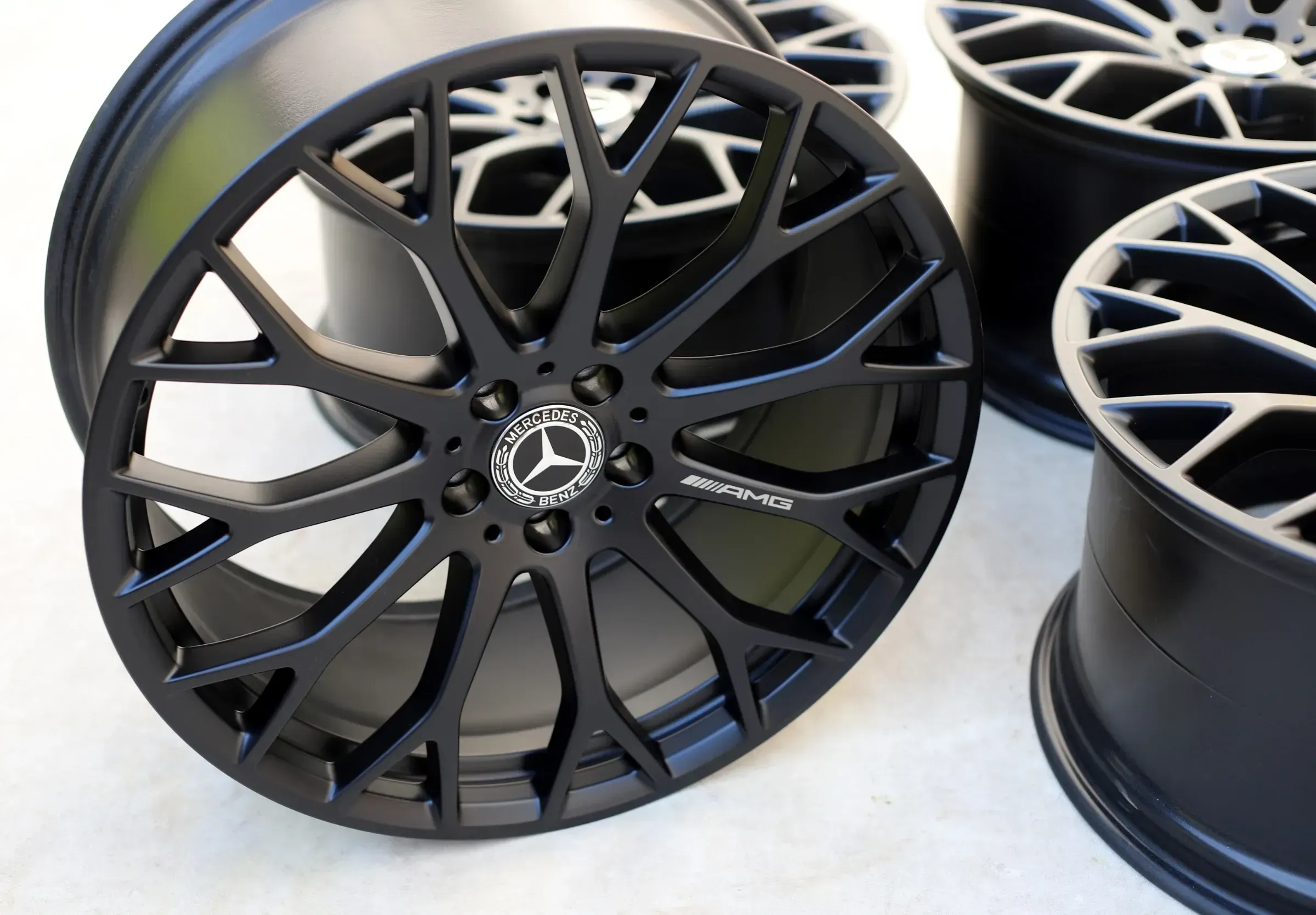 21 Zoll Original Mercedes AMG SL R232 43 53 55 63 A2324012700 A2324012800 9,5Jx21 ET56 + 11Jx21 ET67 Schwarz-Matt - Bild 1