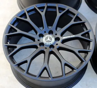 21 Zoll Original Mercedes AMG SL R232 43 53 55 63 A2324012700 A2324012800 9,5Jx21 ET56 + 11Jx21 ET67 Schwarz-Matt - Bild 5
