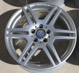 TOP 18 Zoll AMG E-Klasse Felgen W212 S212 W205 W204 W208 8,5x18 ET48 Silberfein - Bild 7