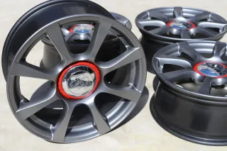 16 Zoll Fiat Turismo 500C 595C Alufelgen Abarth 6,5Jx16 ET35 51830198+51880397 - Bild 1