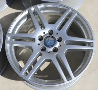 TOP 18 Zoll AMG E-Klasse Felgen W212 S212 W205 W204 W208 8,5x18 ET48 Silberfein - Bild 4
