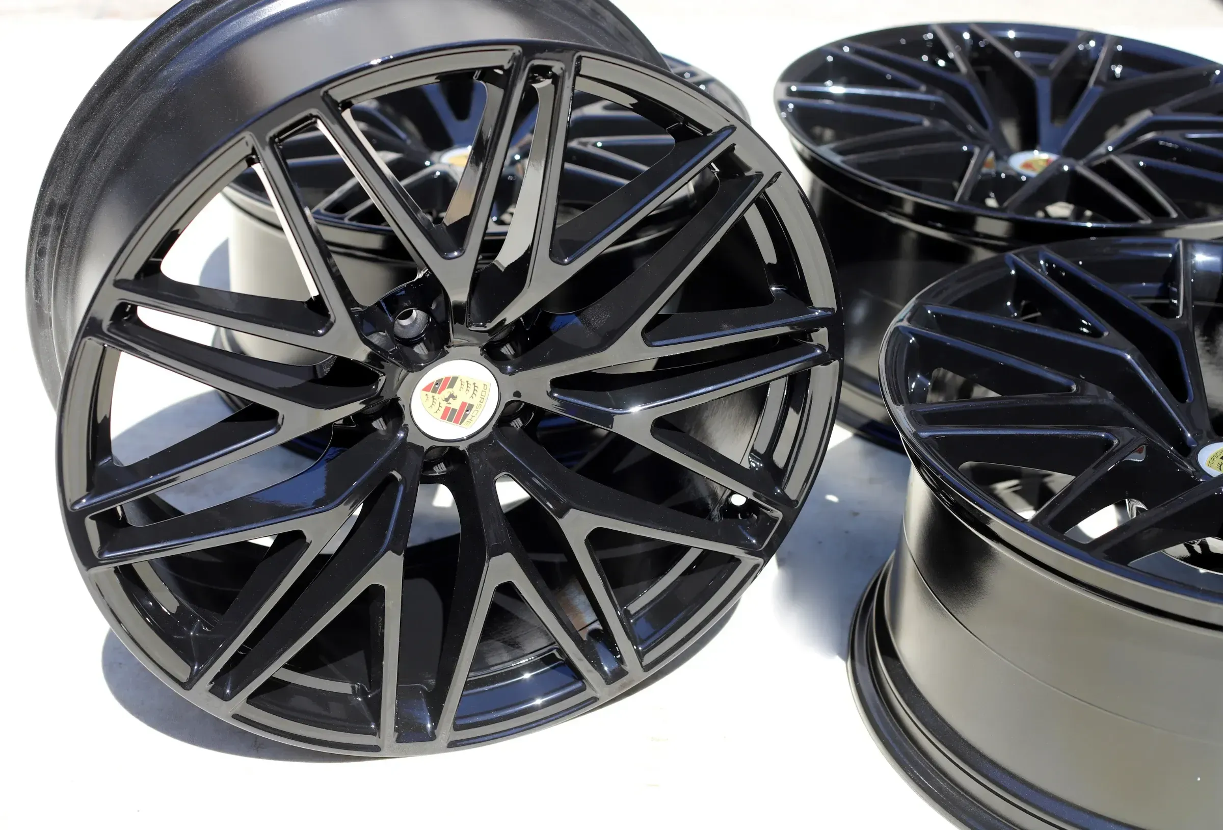 21 Zoll Macan Spyder III Spyder OEM Alufelgen 95b601025hj+hk Schwarz Black - Bild 1