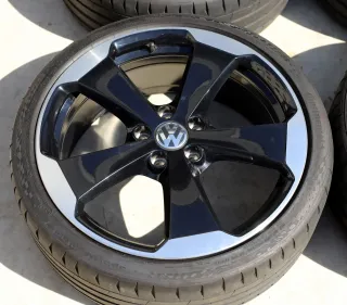 19 Zoll Glendale VW Alufelgen Sommerrad OEM 7,5x19 5k0601025ab Continental 4-5mm - Bild 7