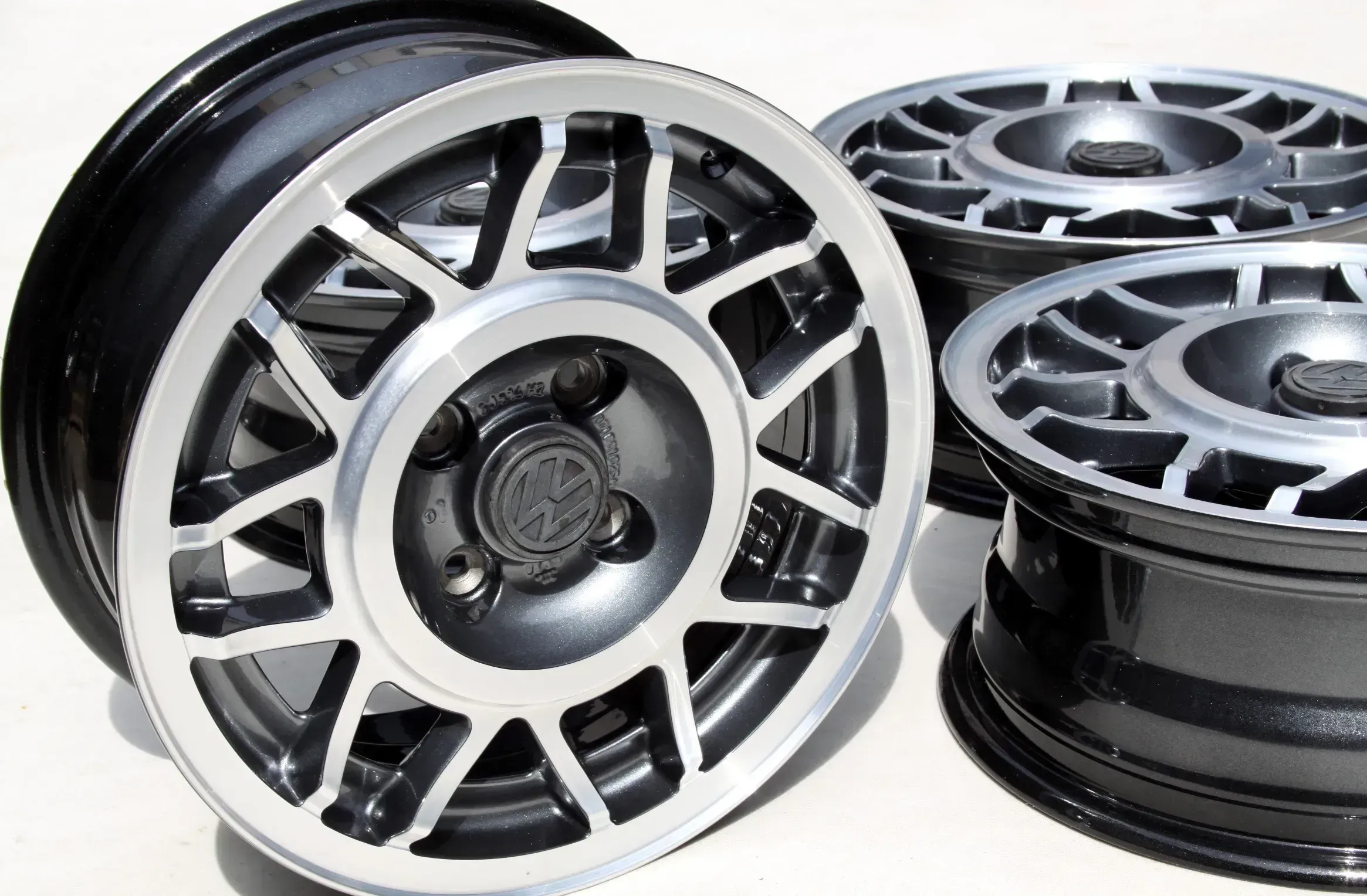 14 Zoll VW Golf 1 2 GTI Felgen Polo Caddy AVUS Snowflake 6x14 Cabrio Oldtimer - Bild 1