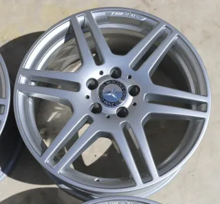 TOP 18 Zoll AMG E-Klasse Felgen W212 S212 W205 W204 W208 8,5x18 ET48 Silberfein - Bild 5