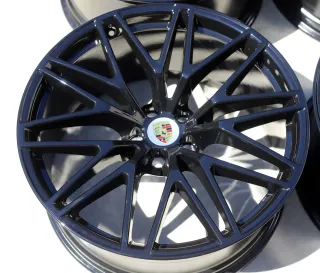 21 Zoll Macan Spyder III Spyder OEM Alufelgen 95b601025hj+hk Schwarz Black - Bild 8